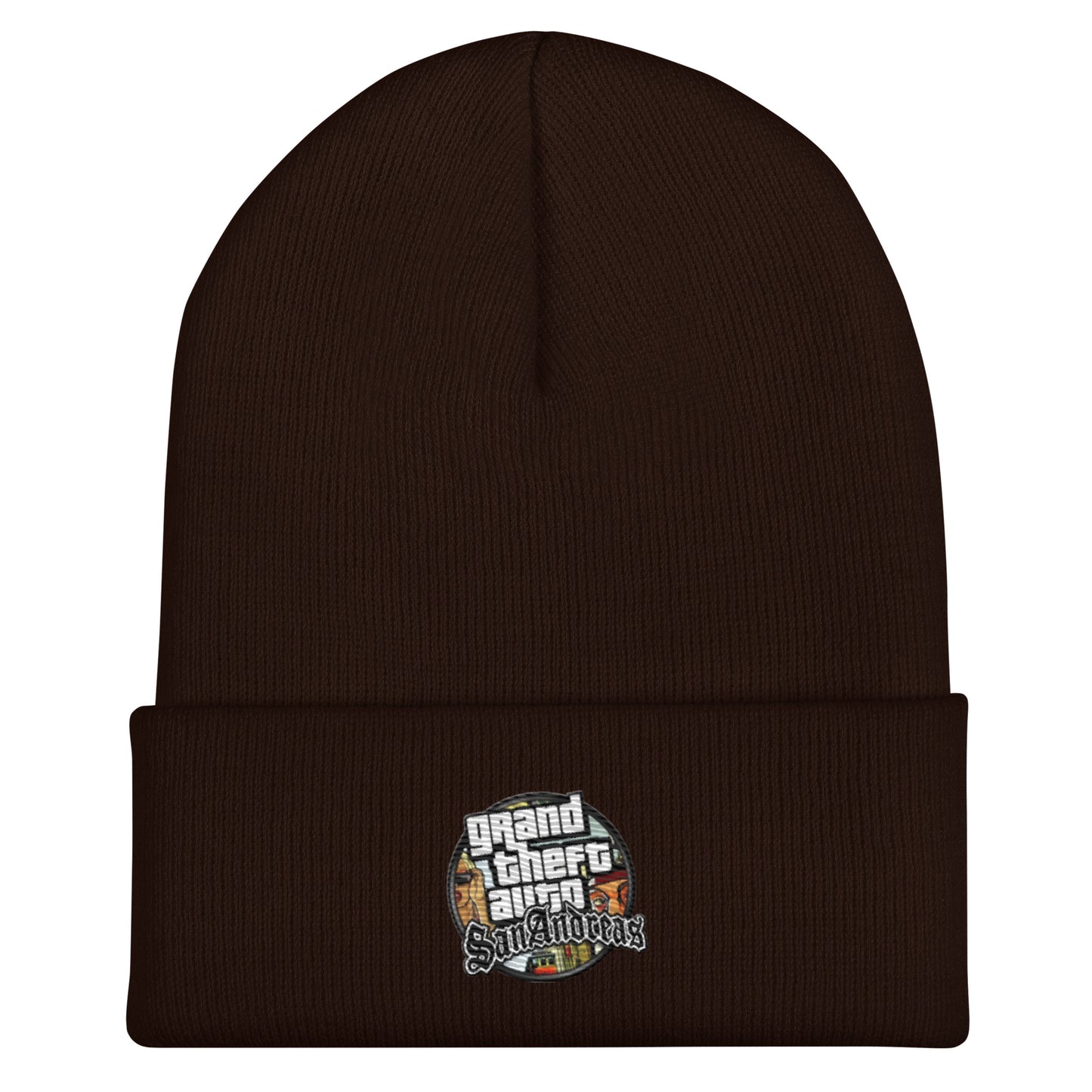 Bonnet a revers GTA San Andreas marron vue 3 - Vetshopidee