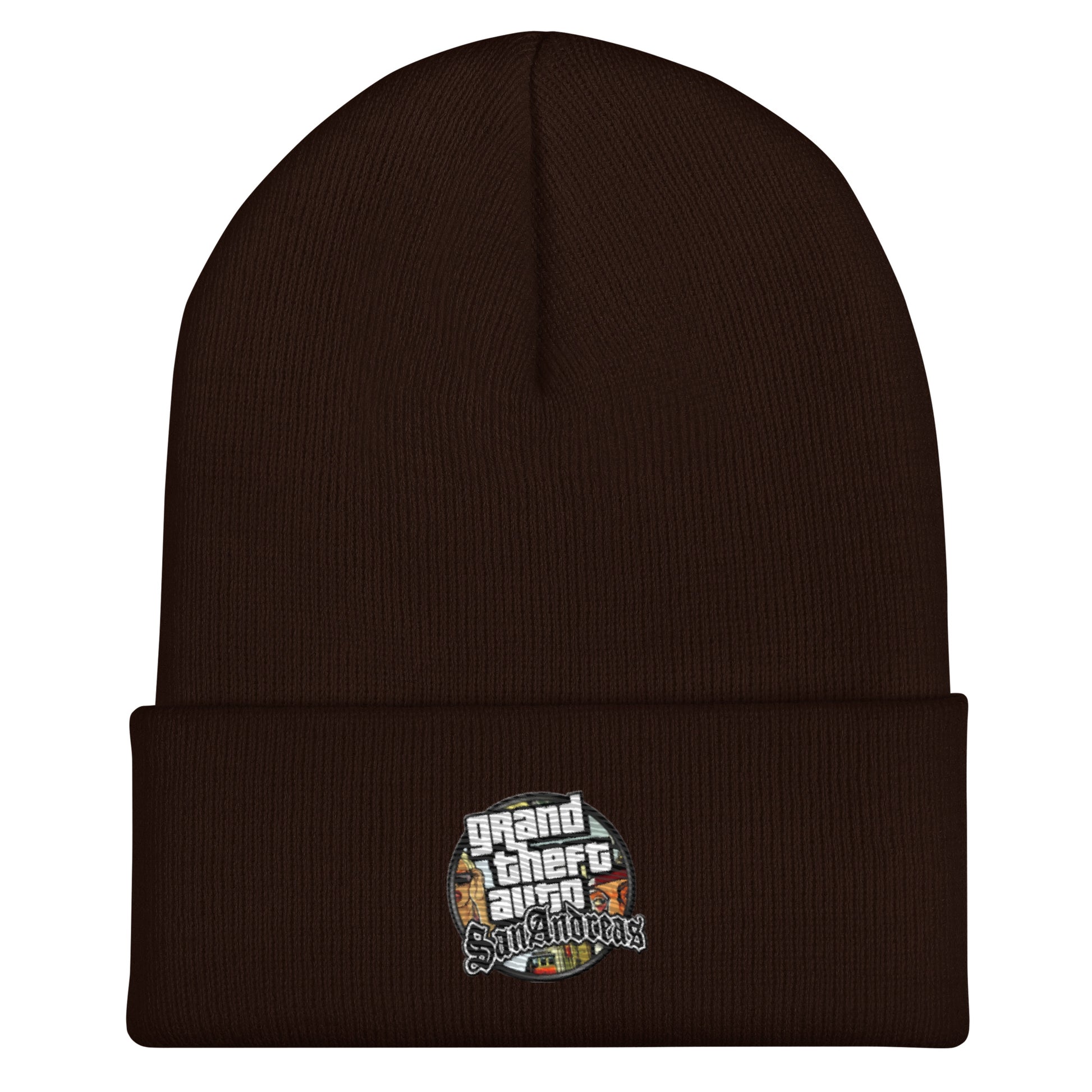 Bonnet a revers GTA San Andreas marron vue 3 - Vetshopidee