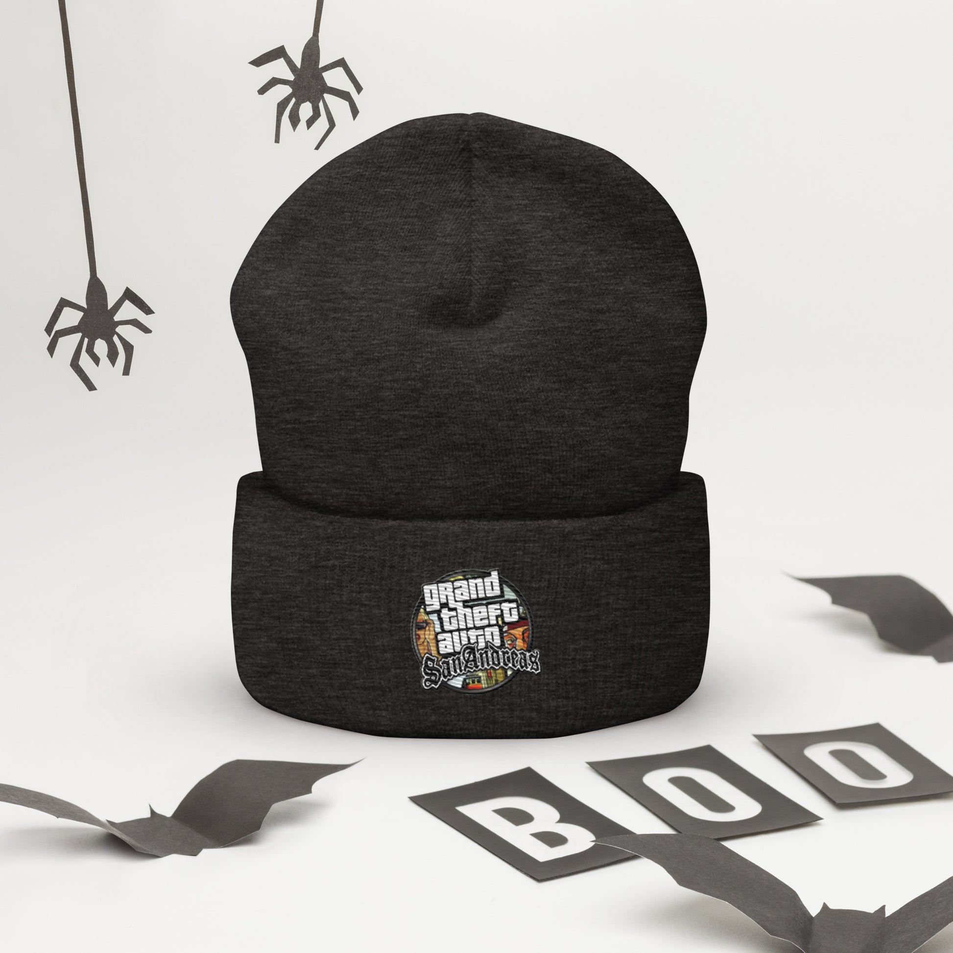 Bonnet a revers GTA San Andreas gris fonce - Vetshopidee