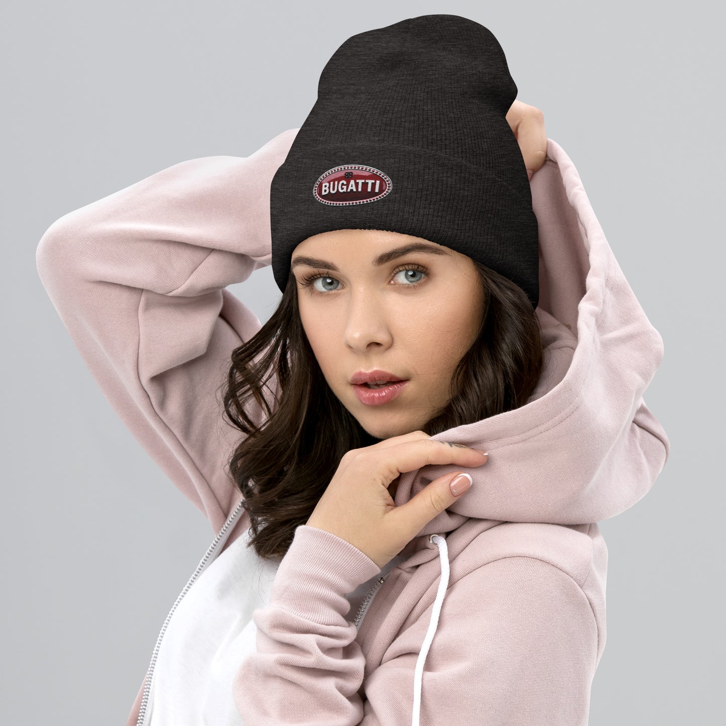 Bonnet a revers BUGGATI gris fonce - Vetshopidee