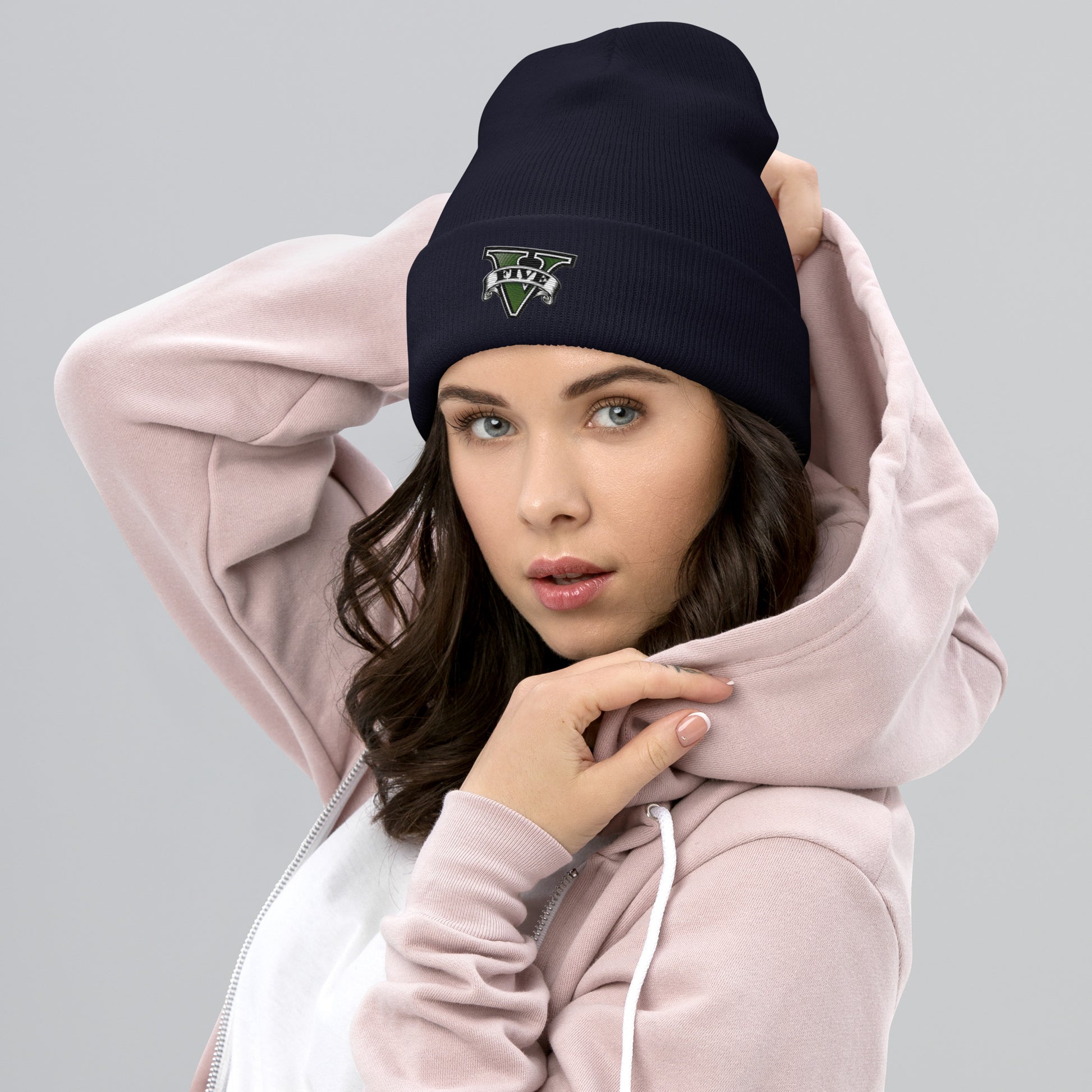 Bonnet a revers GTA V bleu marine - Vetshopidee