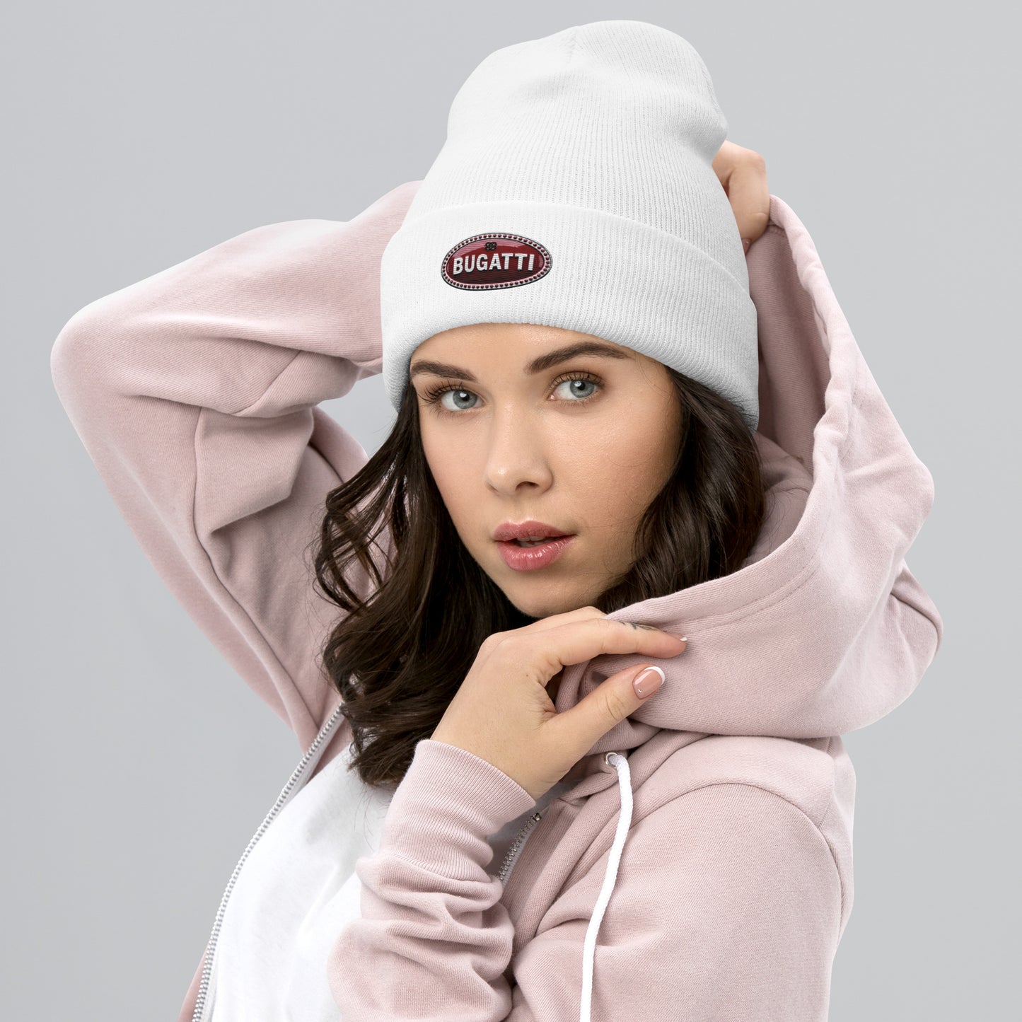 Bonnet a revers BUGGATI blanc - Vetshopidee