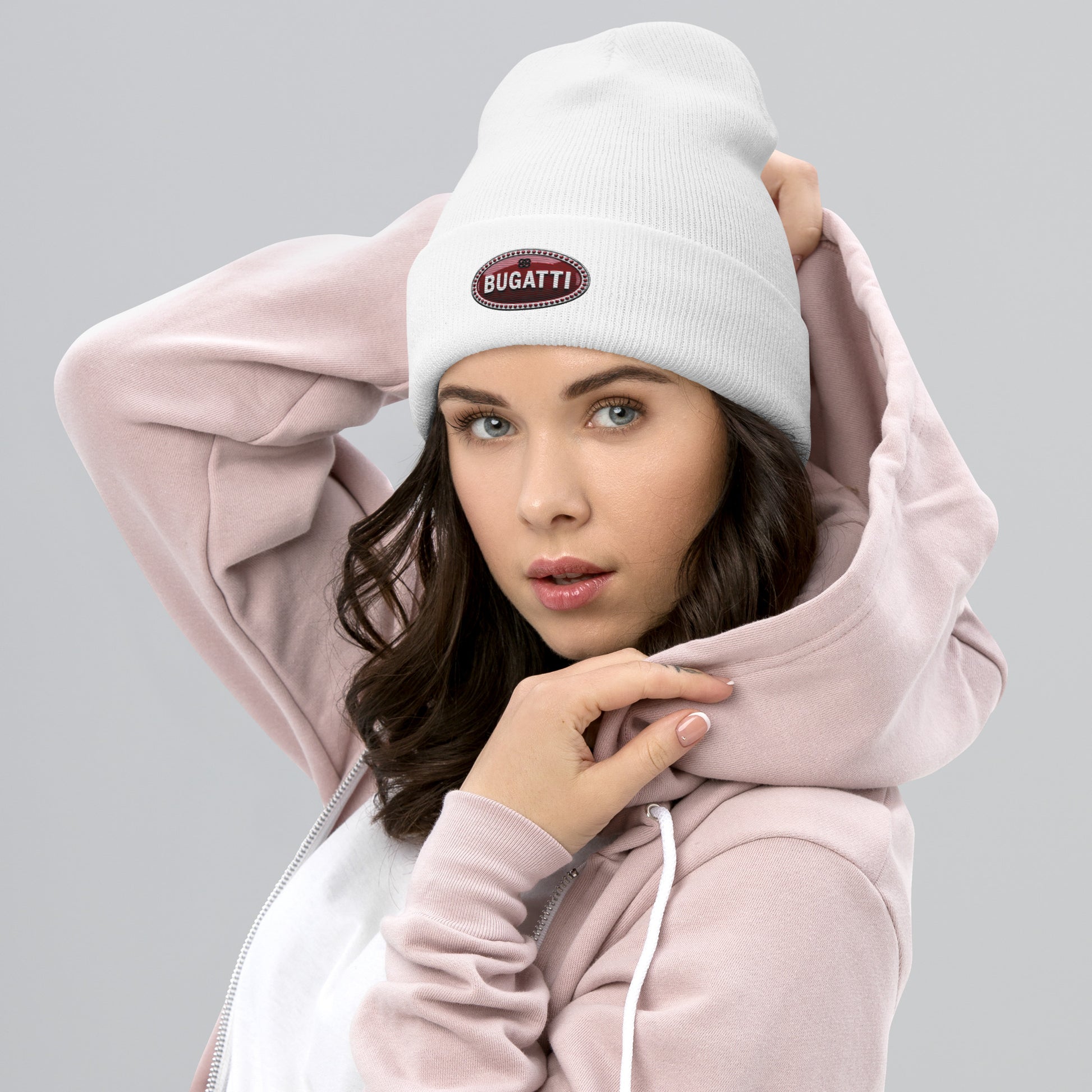 Bonnet a revers BUGGATI blanc - Vetshopidee