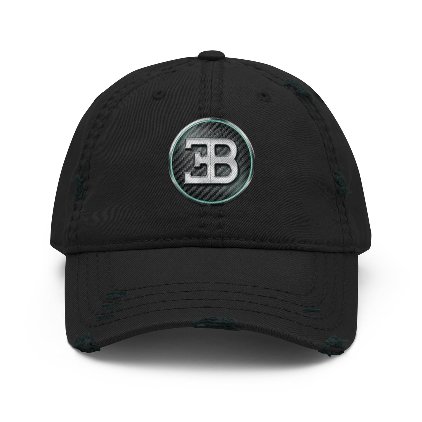 Casquette effet use BUGGATI 2 noir devant - Vetshopidee