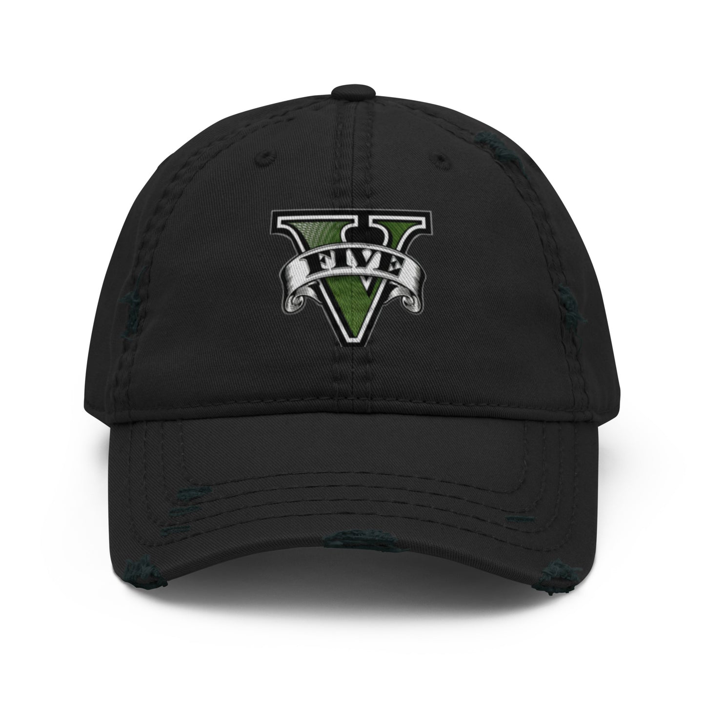 Casquette effet use GTA V noir devant vue 2 - Vetshopidee