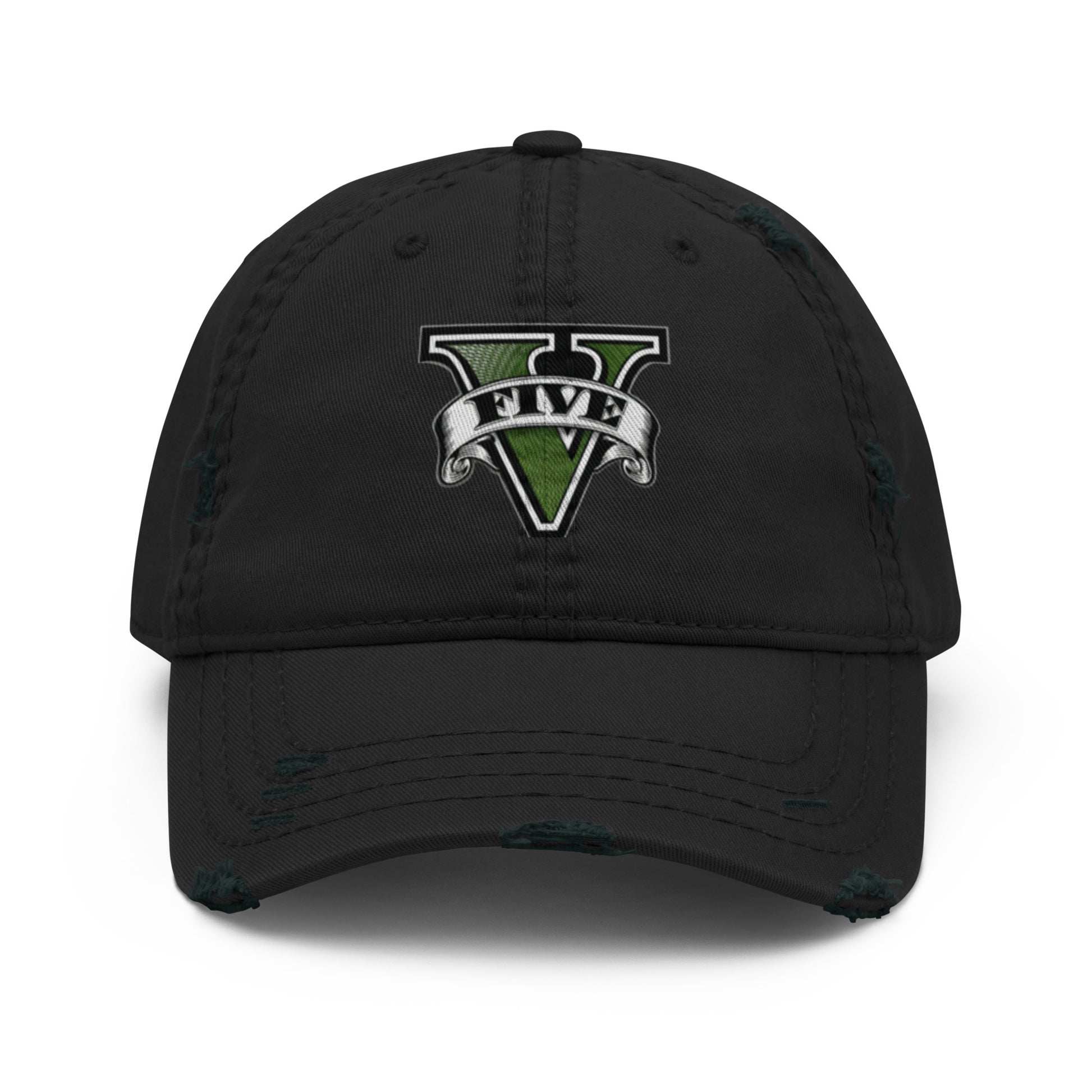 Casquette effet use GTA V noir devant vue 2 - Vetshopidee