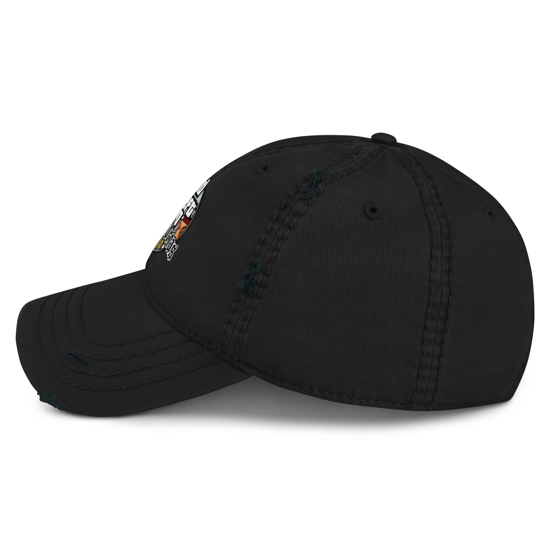 Casquette effet use GTA San Andreas noir cote gauche - Vetshopidee