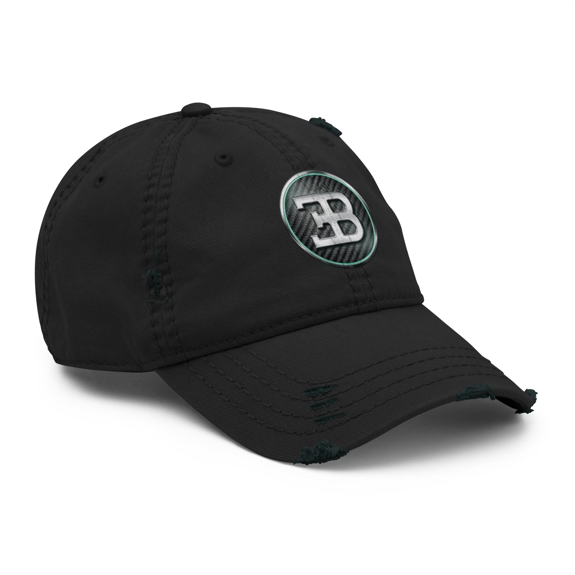 Casquette effet use BUGGATI 2 noir avant droit - Vetshopidee
