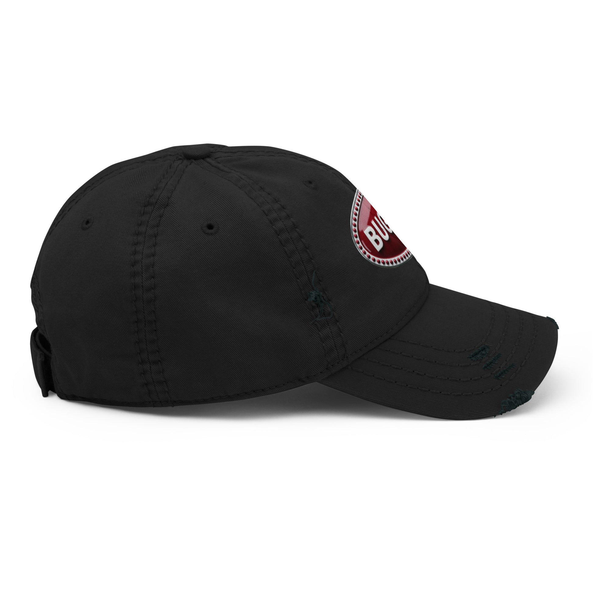 Casquette effet use BUGGATI noir cote droit - Vetshopidee
