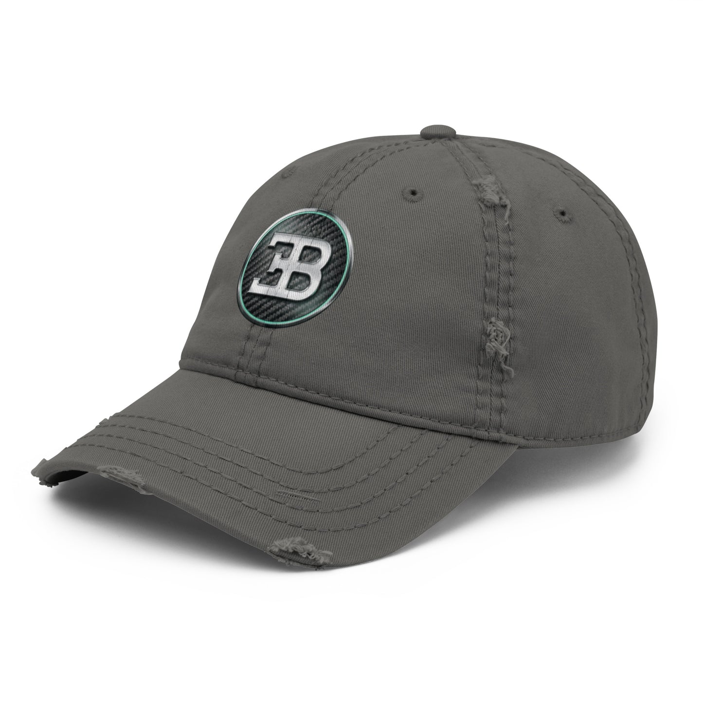 Casquette effet use BUGGATI 2 gris anthracite avant gauche - Vetshopidee