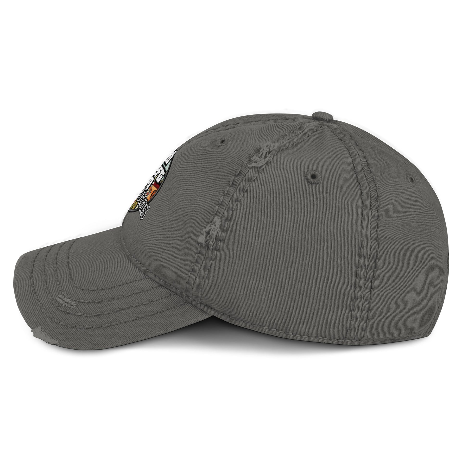 Casquette effet use GTA San Andreas gris anthracite cote gauche - Vetshopidee