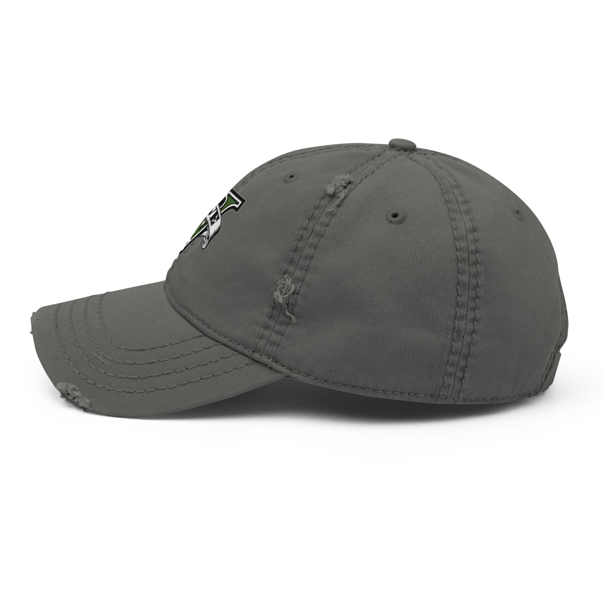 Casquette effet use GTA V gris anthracite cote gauche vue 2 - Vetshopidee