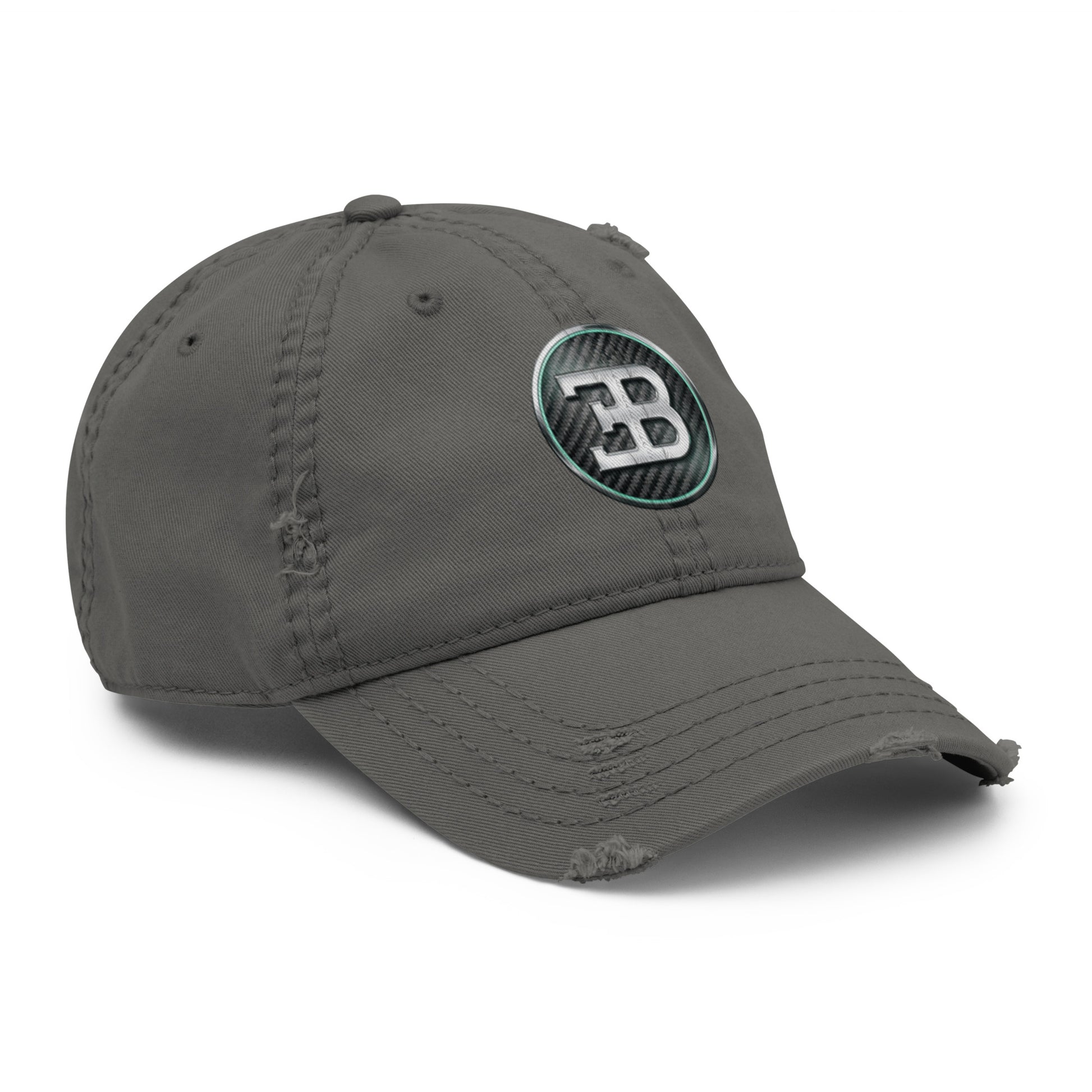 Casquette effet use BUGGATI 2 gris anthracite avant droit - Vetshopidee