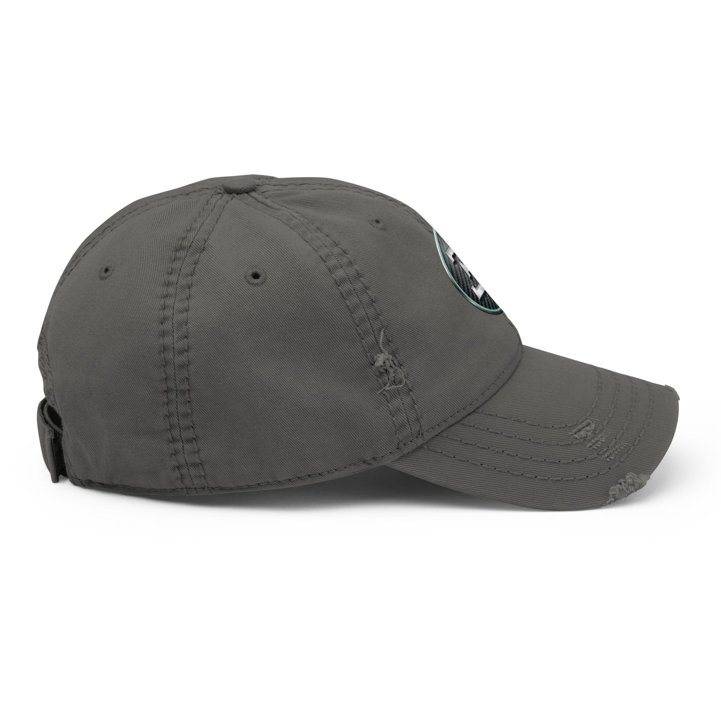 Casquette effet use BUGGATI 2 gris anthracite cote droit - Vetshopidee