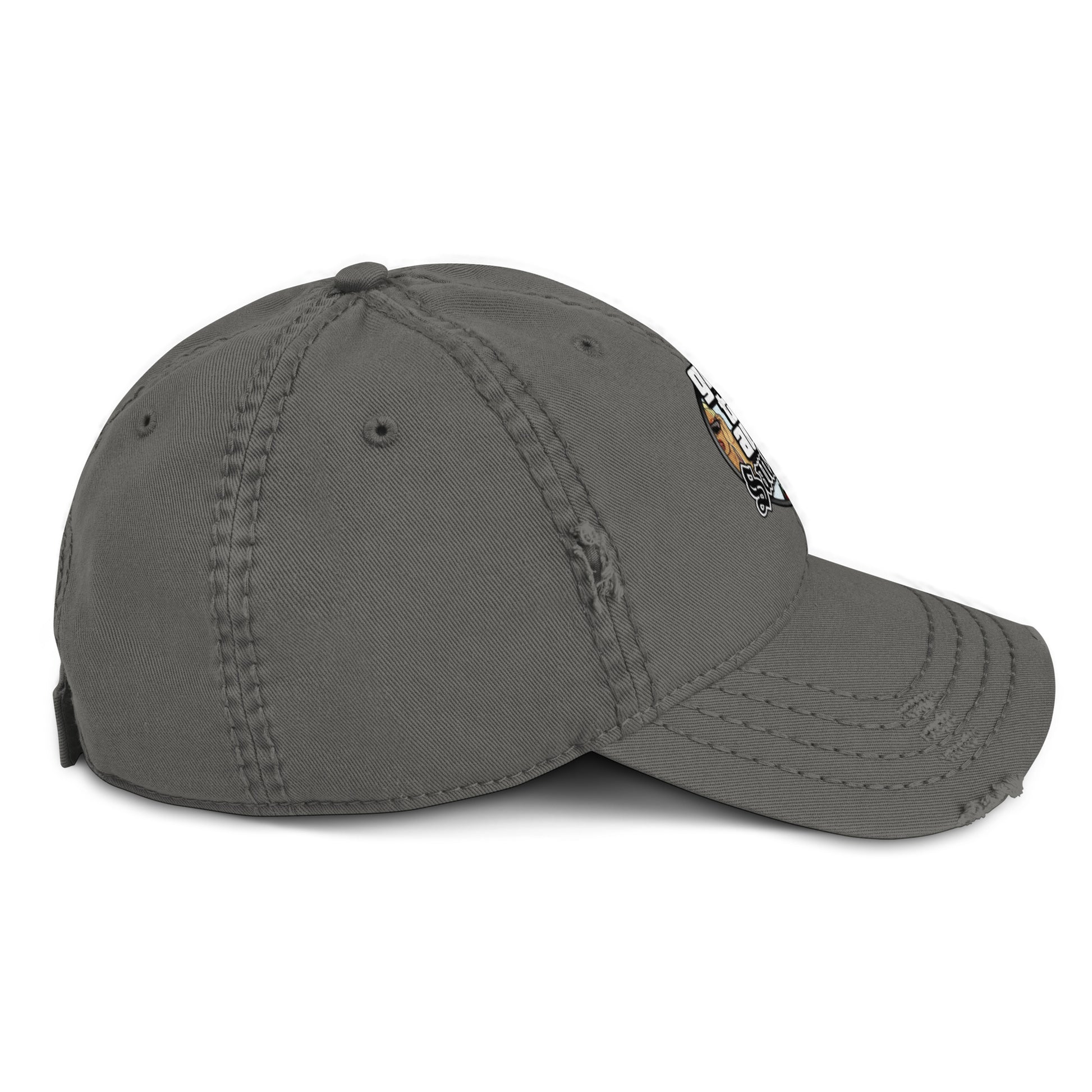 Casquette effet use GTA San Andreas gris anthracite cote droit - Vetshopidee