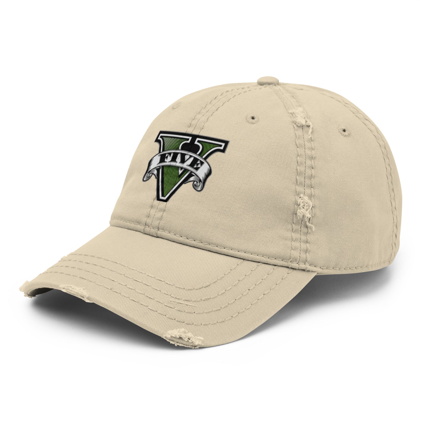 Casquette effet use GTA V kaki avant gauche - Vetshopidee