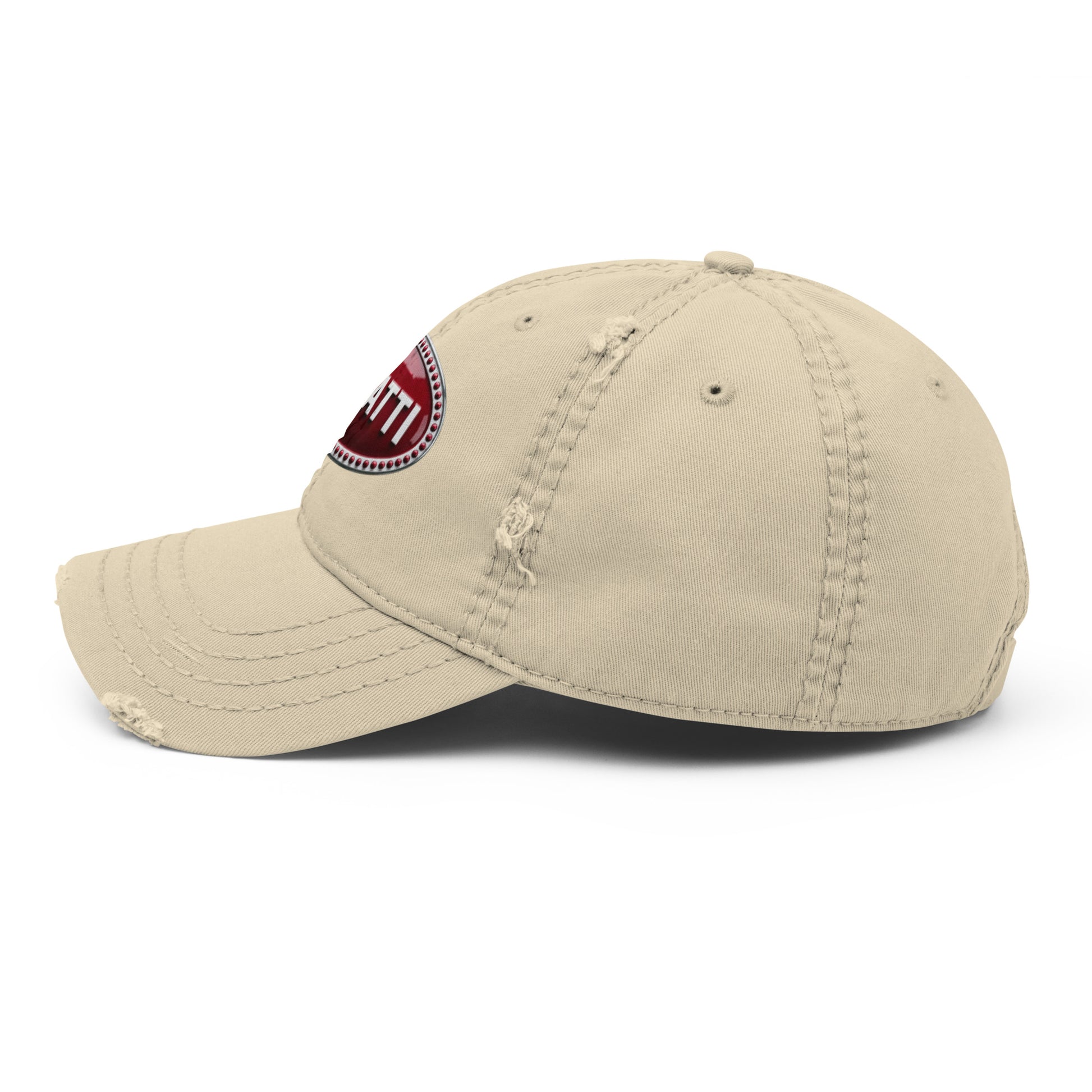 Casquette effet use BUGGATI kaki cote gauche - Vetshopidee