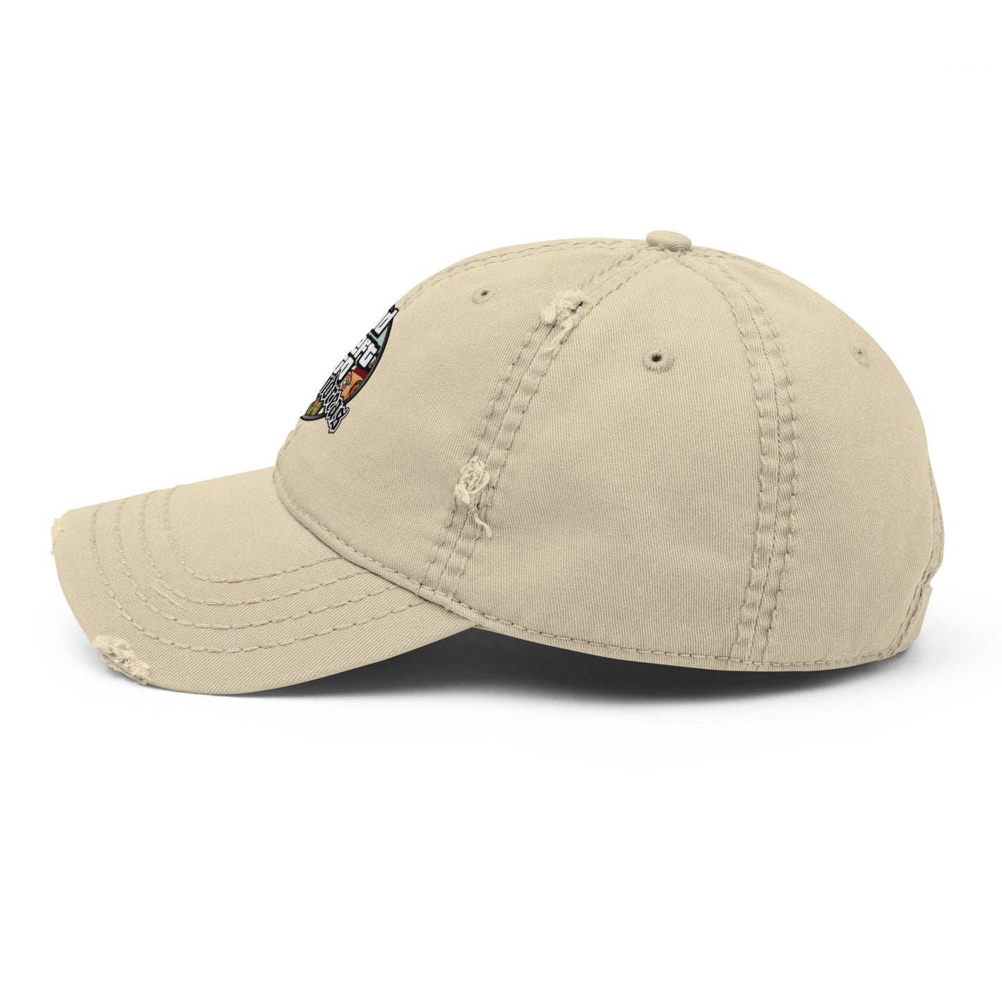 Casquette effet use GTA San Andreas kaki cote gauche vue 2 - Vetshopidee