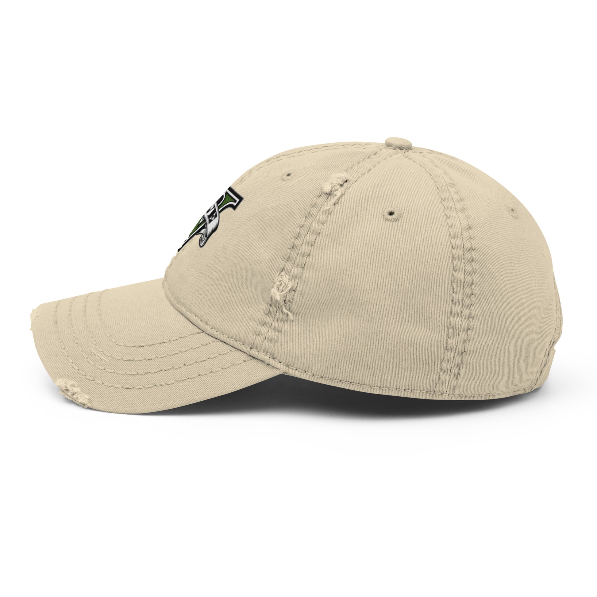 Casquette effet use GTA V kaki cote gauche vue 2 - Vetshopidee