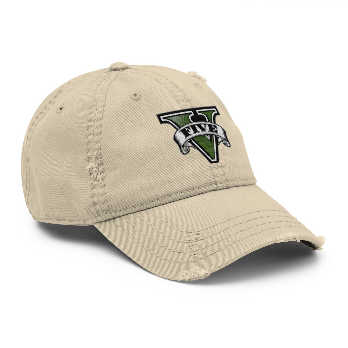 Casquette effet use GTA V kaki avant droit - Vetshopidee