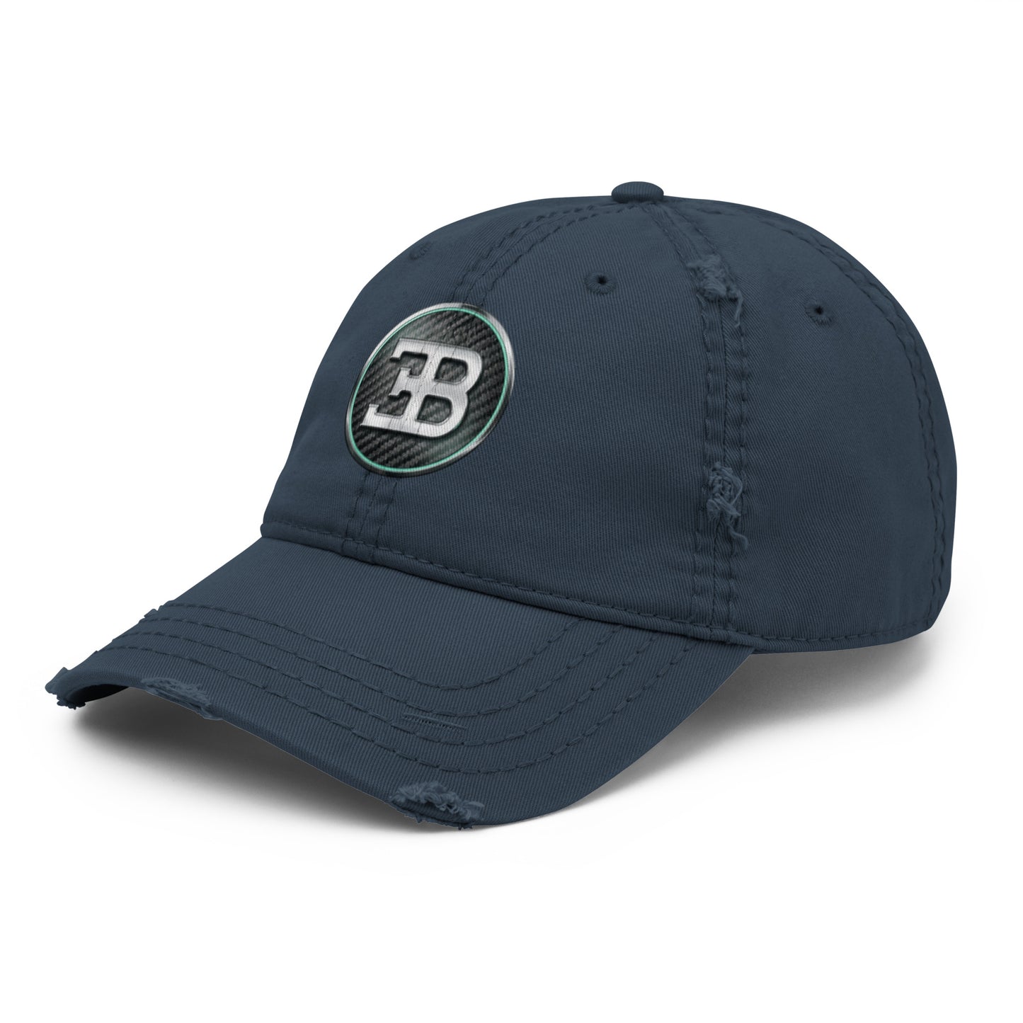 Casquette effet use BUGGATI 2 bleu marine avant gauche - Vetshopidee